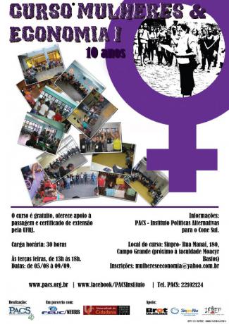 Formação política sobre economia feminista na zona oeste do Rio de Janeiro