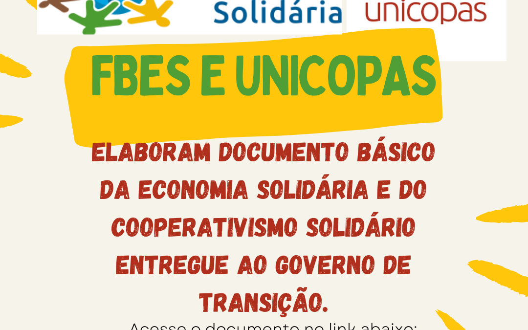 FBES e UNICOPAS Elaboram Documento Conjunto para Governo de Transição